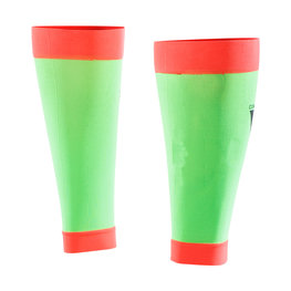 SIX2 Cyklistické návleky po kolena - CALF - červená/zelená