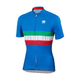 SPORTFUL Cyklistický dres s krátkým rukávem - ITALIA - modrá