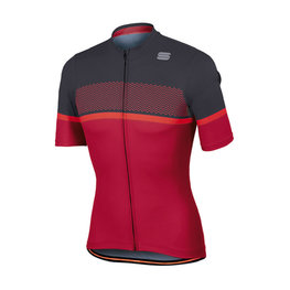 SPORTFUL Cyklistický dres s krátkým rukávem - FREQUENCE - růžová/šedá