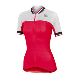 SPORTFUL Cyklistický dres bez rukávů - GRACE LADY - bílá/červená