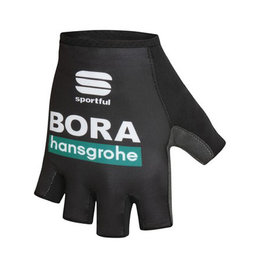 SPORTFUL Cyklistické rukavice krátkoprsté - BORA HANSGROHE 2020 - černá