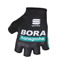 SPORTFUL Cyklistické rukavice krátkoprsté - BORA HANSGROHE 2019 - černá