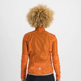 SPORTFUL Cyklistická větruodolná bunda - HOT PACK EASYLIGHT W - oranžová