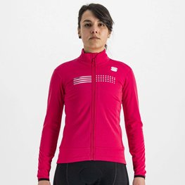 SPORTFUL Cyklistická zateplená bunda - TEMPO W LADY - růžová