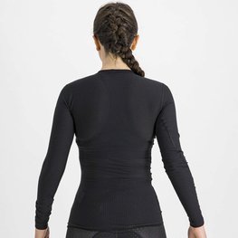 SPORTFUL Cyklistické triko s dlouhým rukávem - BODYFIT PRO WOMAN - černá