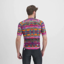 SPORTFUL Cyklistický dres s krátkým rukávem - GLITCH BOMBER - zelená