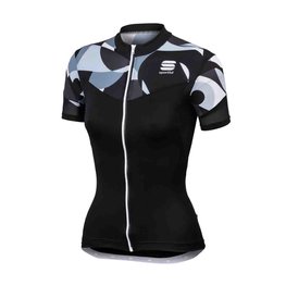 SPORTFUL Cyklistický dres s krátkým rukávem - PRIMAVERA LADY - bílá/černá