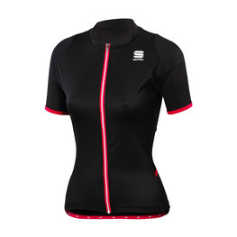 SPORTFUL Cyklistický dres s krátkým rukávem - LUNA LADY - černá/růžová