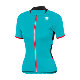 SPORTFUL Cyklistický dres s krátkým rukávem - LUNA LADY - tyrkysová
