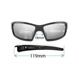 TIFOSI Cyklistické brýle - CAMROCK POLARIZED - černá