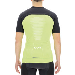 UYN Cyklistický dres s krátkým rukávem - BIKING GRANFONDO - černá/zelená