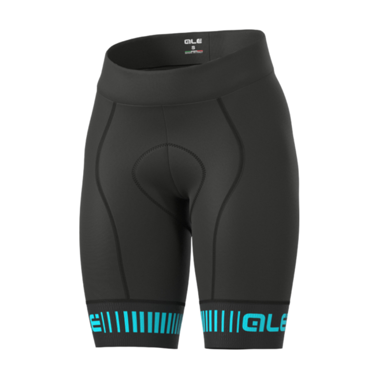 
                ALÉ Cyklistické kalhoty krátké bez laclu - PRR STRADA LADY - černá/tyrkysová XL
            