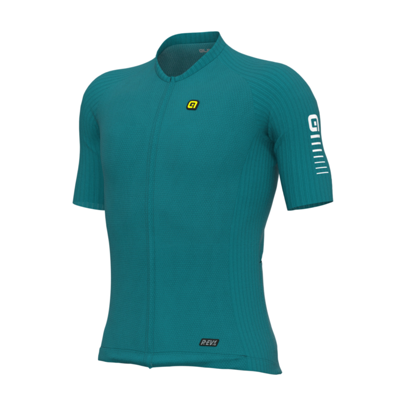 
                ALÉ Cyklistický dres s krátkým rukávem - R-EV1  SILVER COOLING - zelená
            