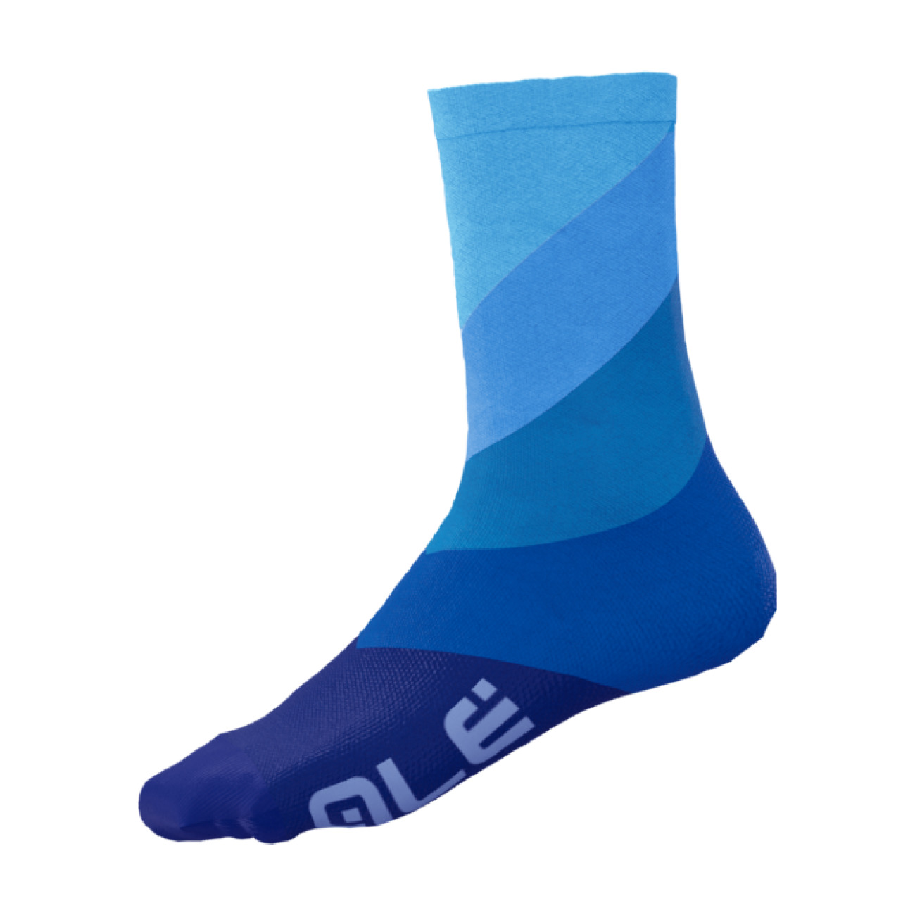 
                ALÉ Cyklistické ponožky klasické - DIAGONAL DIGITOPRESS - modrá 36-39
            