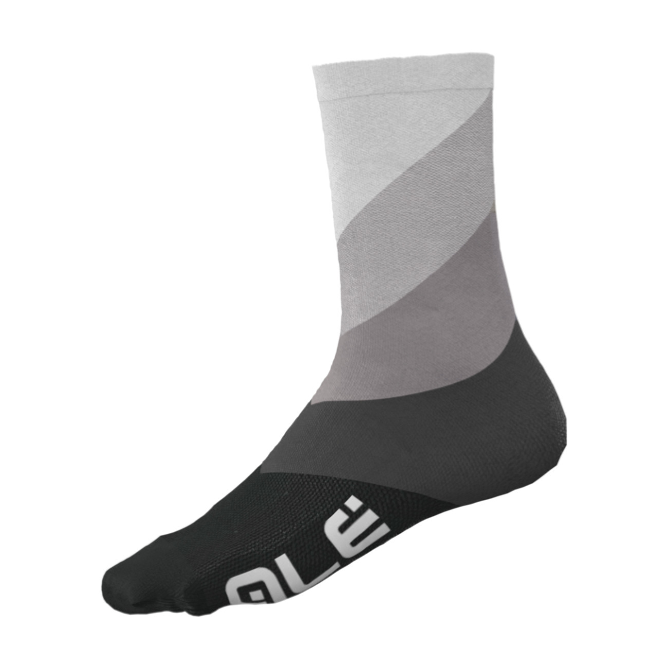 
                ALÉ Cyklistické ponožky klasické - DIAGONAL DIGITOPRESS - šedá 36-39
            