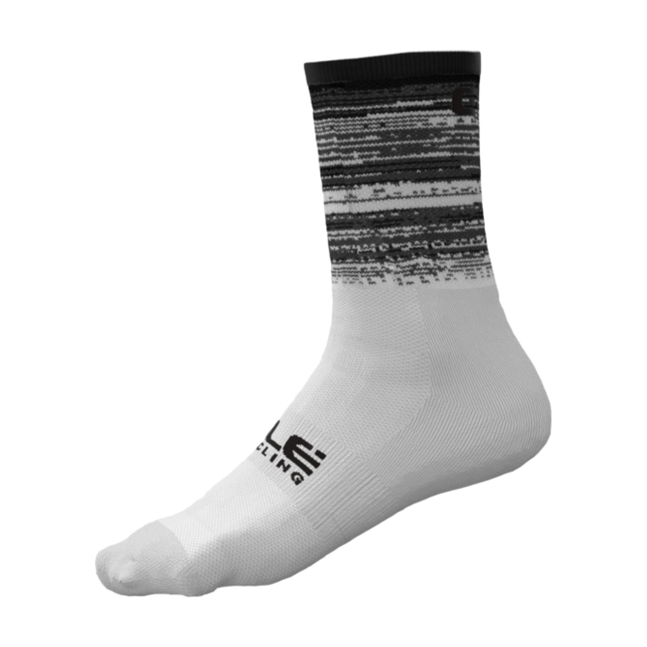 
                ALÉ Cyklistické ponožky klasické - SCANNER - bílá/černá 36-39
            