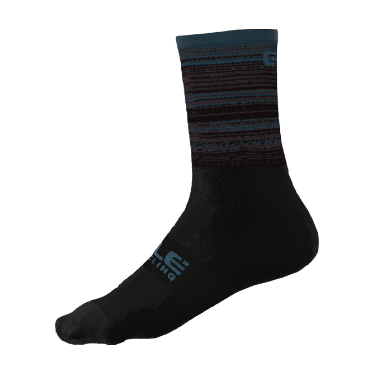
                ALÉ Cyklistické ponožky klasické - SCANNER - černá/modrá
            
