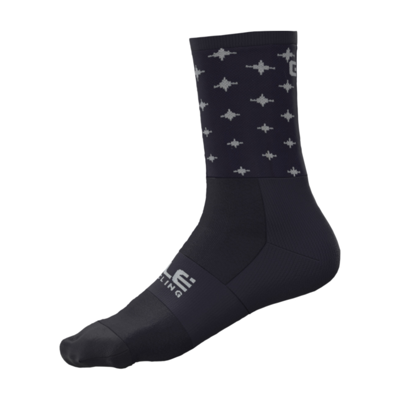 
                ALÉ Cyklistické ponožky klasické - STARS - modrá/bílá
            