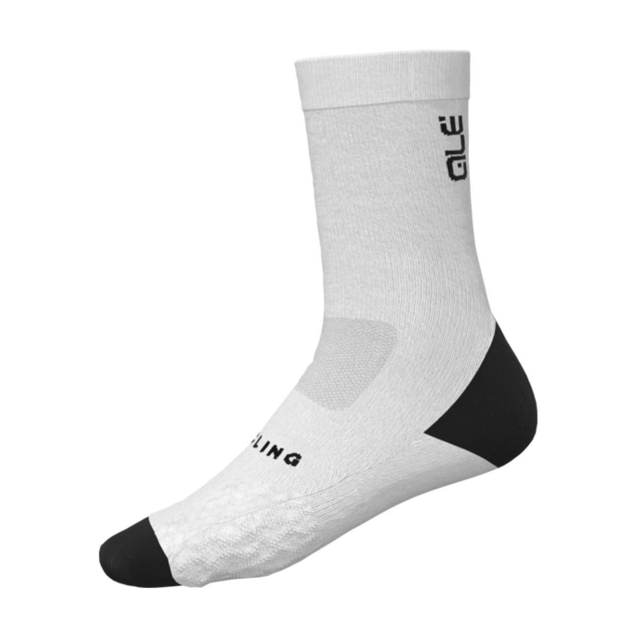 
                ALÉ Cyklistické ponožky klasické - DIGITOPRESS - bílá 36-39
            