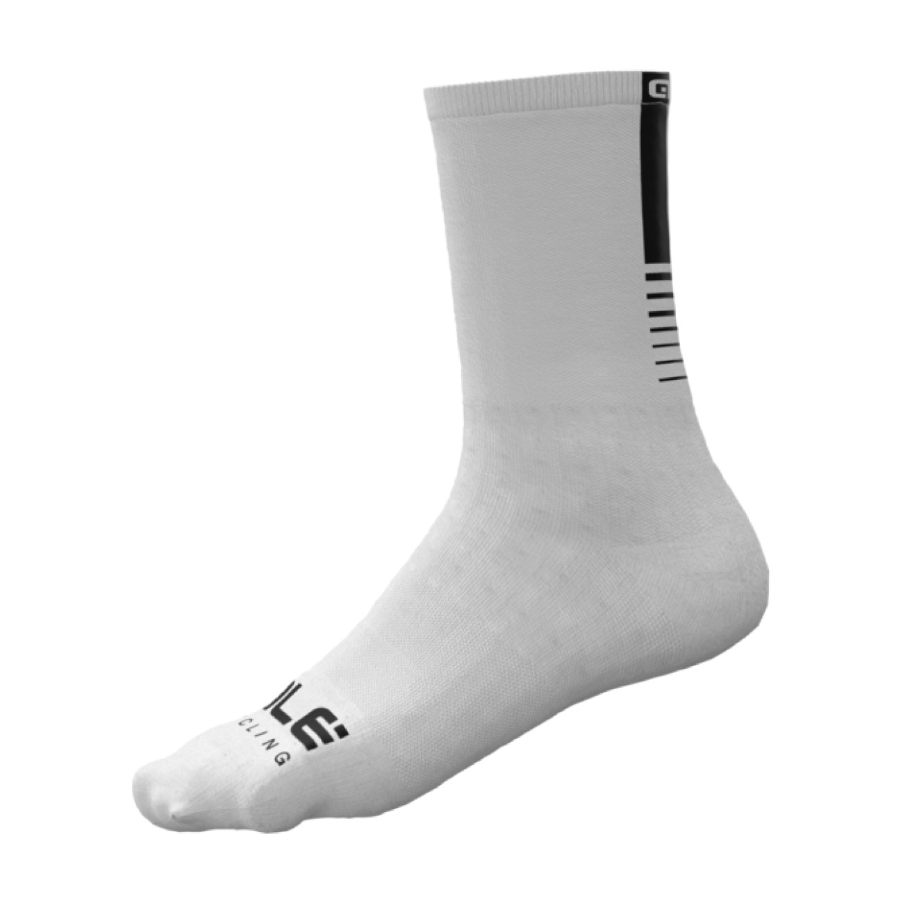 
                ALÉ Cyklistické ponožky klasické - LIGHT - bílá 40-43
            