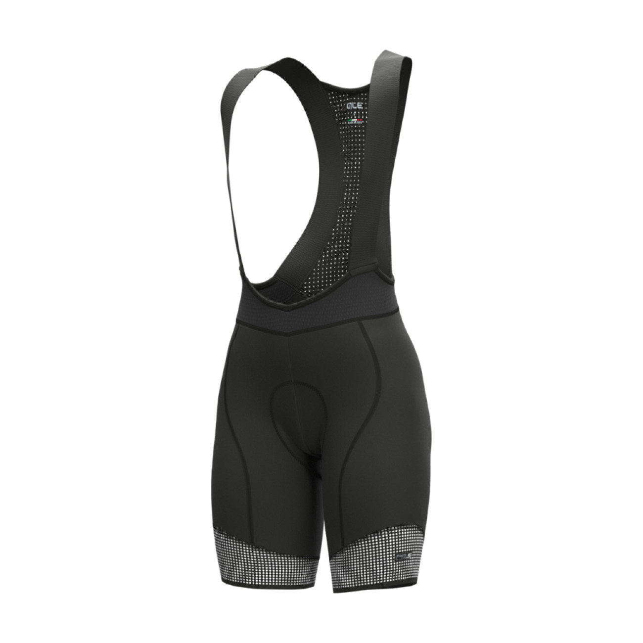 
                ALÉ Cyklistické kalhoty krátké s laclem - PRS MASTER 2.0 LADY - černá/bílá
            