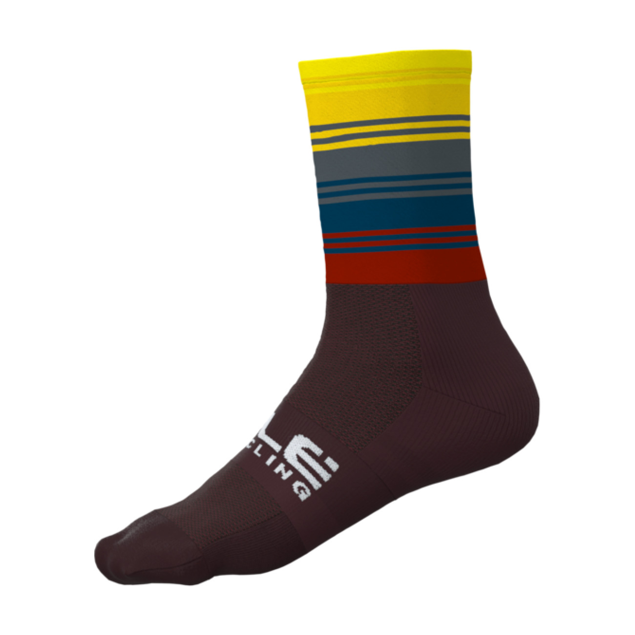 
                ALÉ Cyklistické ponožky klasické - MUD - žlutá
            