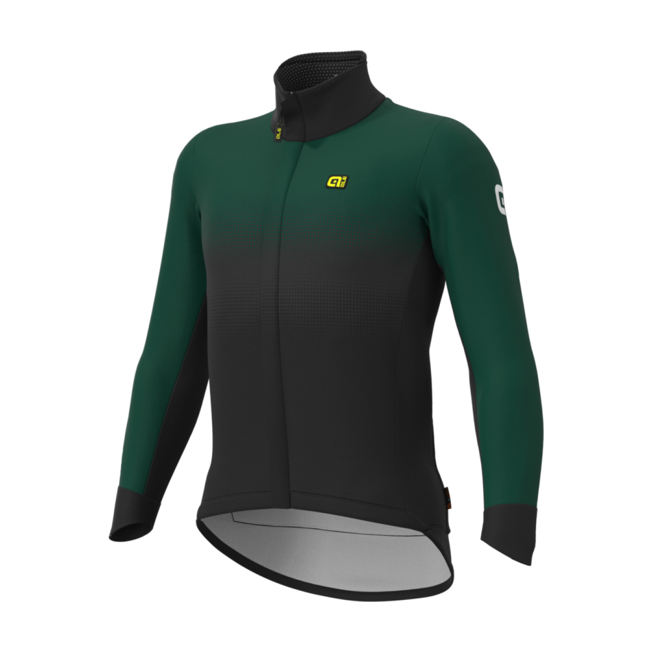 
                ALÉ Cyklistická zateplená bunda - PR-S GRADIENT - zelená/černá
            