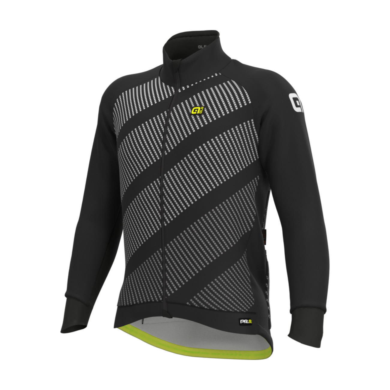 
                ALÉ Cyklistická zateplená bunda - PR-R TAK WOOL THERMO - černá/šedá 2XL
            
