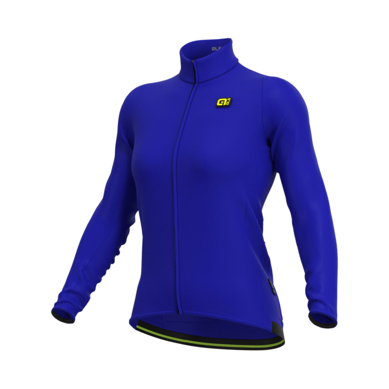
                ALÉ Cyklistický dres s dlouhým rukávem zimní - R-EV1 WARM RACE - modrá
            