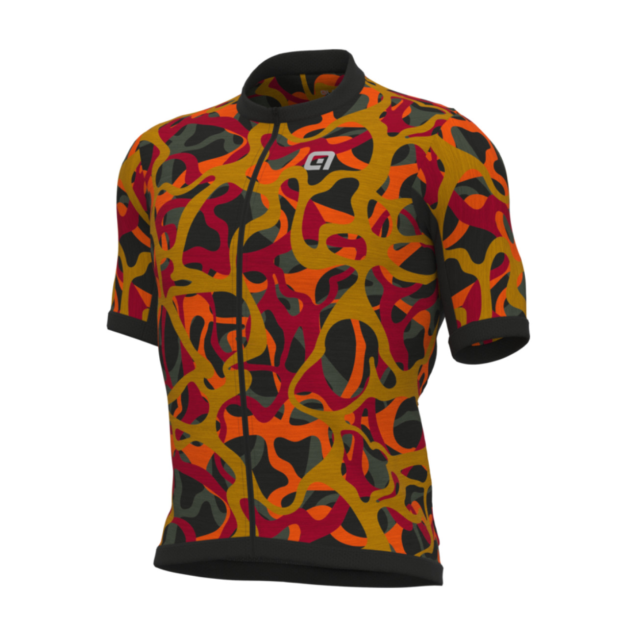 
                ALÉ Cyklistický dres s krátkým rukávem - OFF ROAD - GRAVEL WOODLAND - červená
            