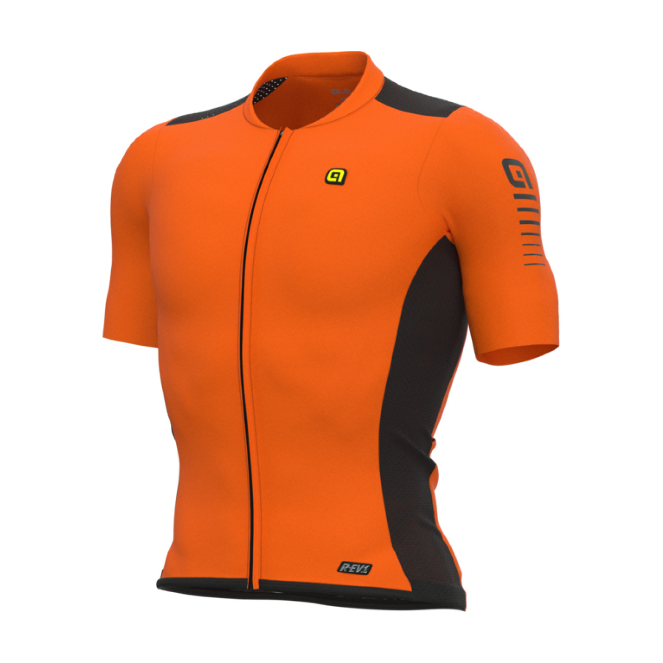 ALÉ Cyklistický dres s krátkým rukávem - R-EV1 RACE 2.0 - oranžová