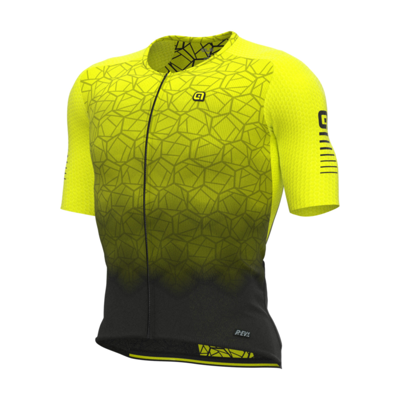 
                ALÉ Cyklistický dres s krátkým rukávem - R-EV1  VELOCITY - žlutá XL
            