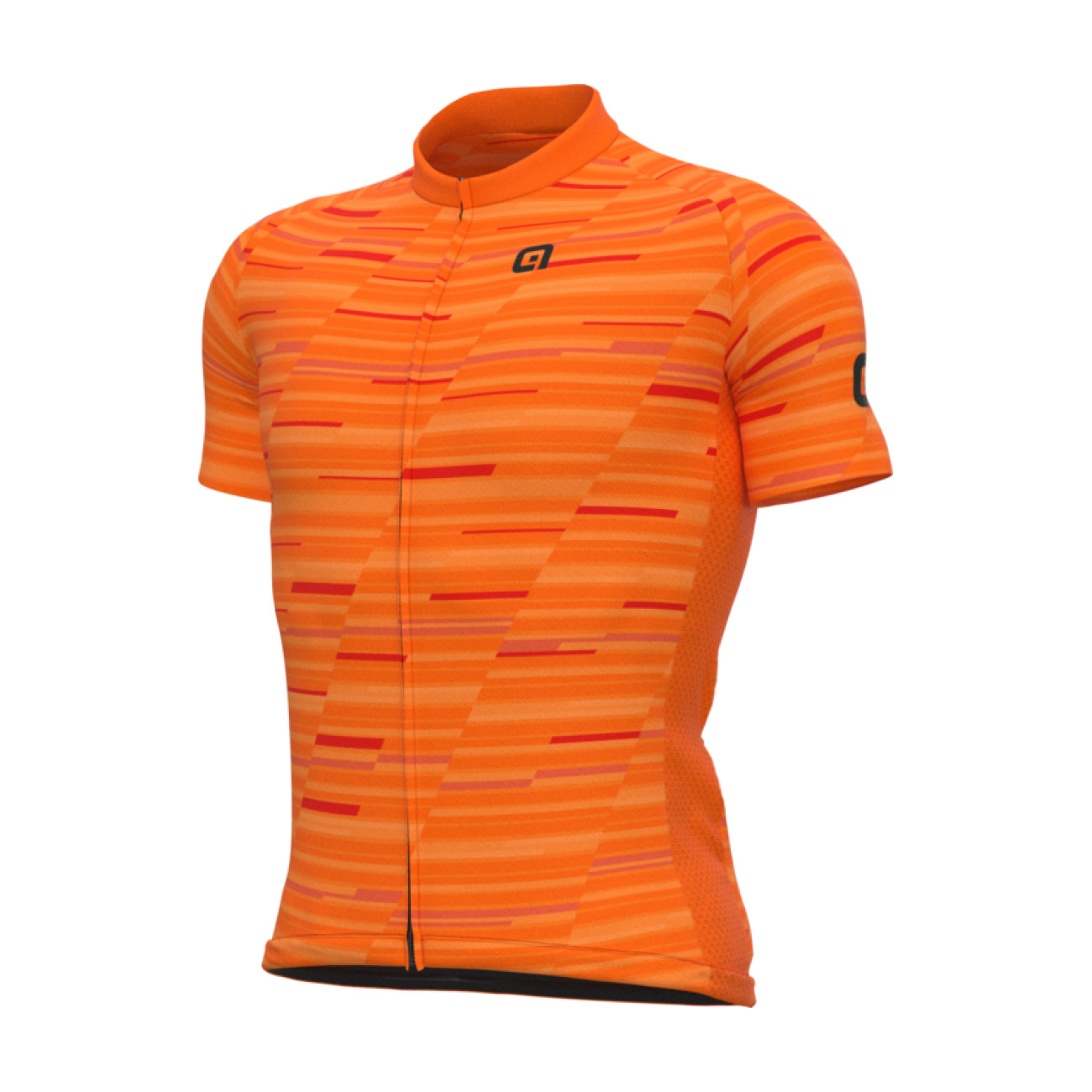 
                ALÉ Cyklistický dres s krátkým rukávem - SOLID STEP - oranžová
            