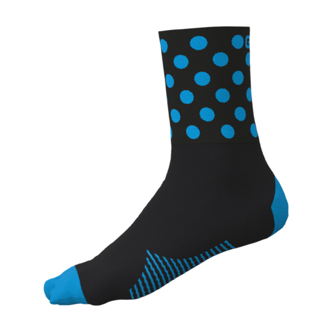 ALÉ Cyklistické ponožky klasické - ACCESSORI BUBBLE - modrá