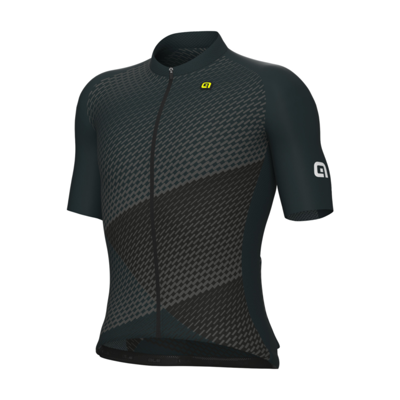 ALÉ Cyklistický dres s krátkým rukávem - WEB PR-E - černá