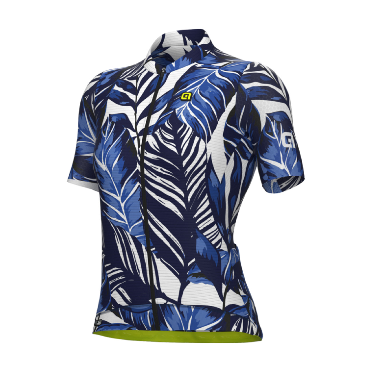 
                ALÉ Cyklistický dres s krátkým rukávem - LEAF PR-S - modrá XL
            