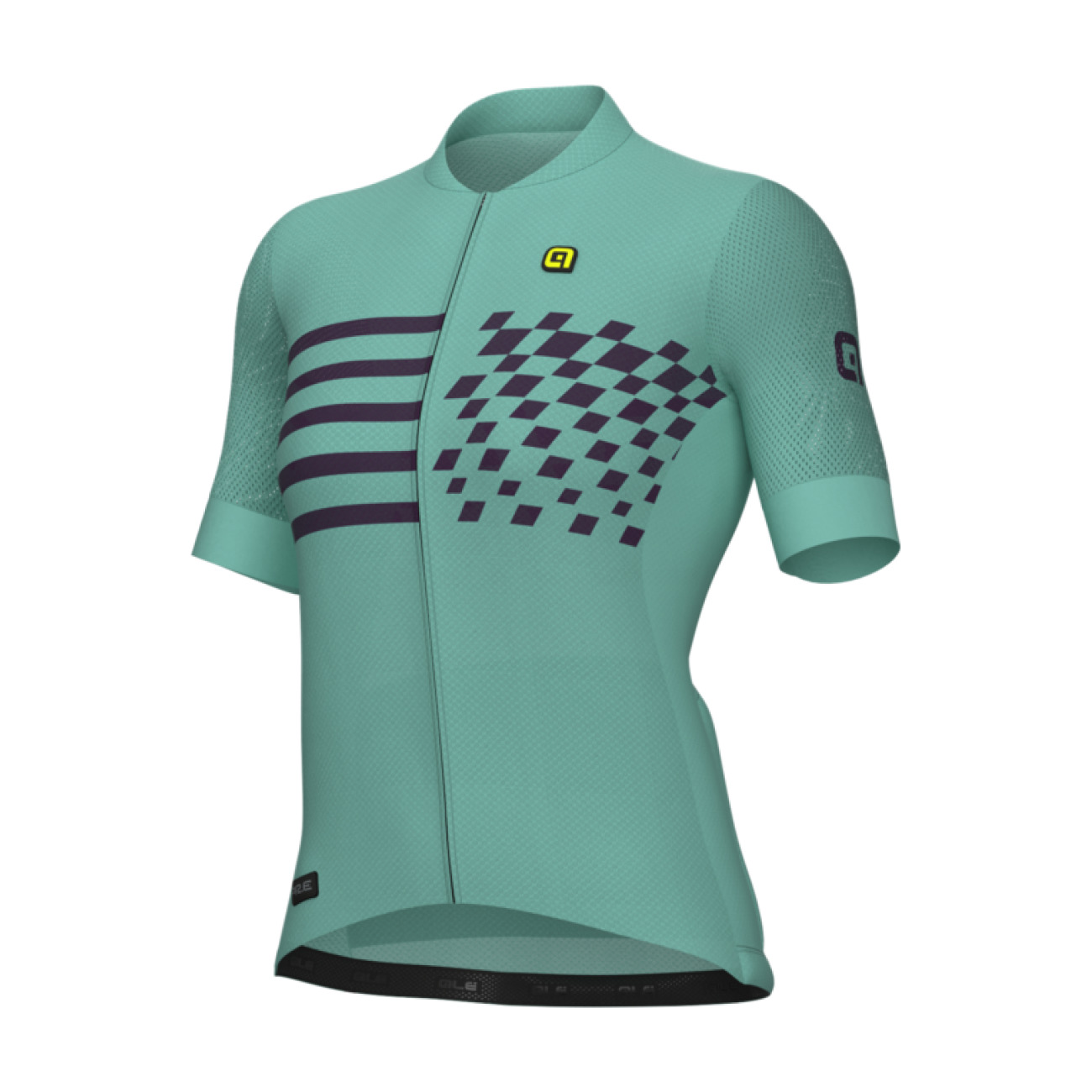 
                ALÉ Cyklistický dres s krátkým rukávem - PLAY PR-E - modrá/zelená XL
            