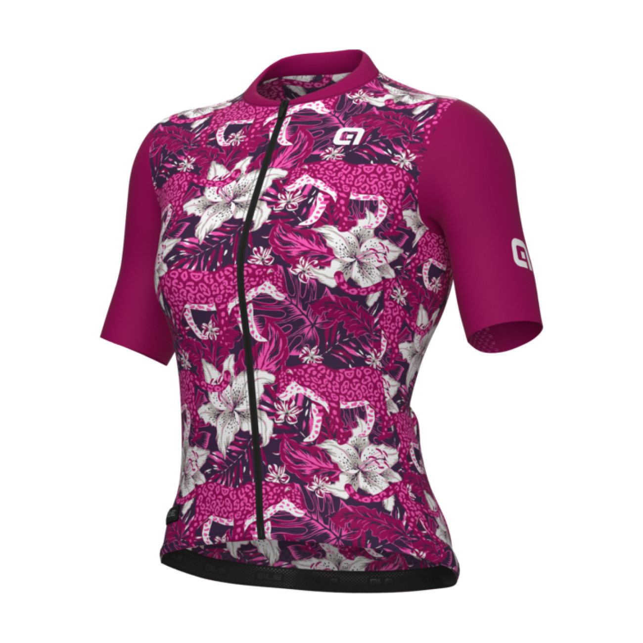
                ALÉ Cyklistický dres s krátkým rukávem - HIBISCUS PR-E - fialová
            