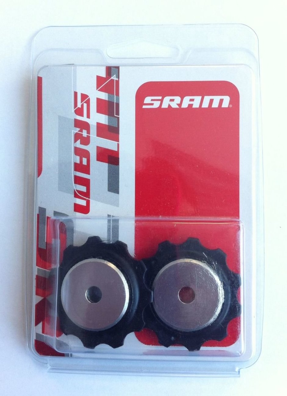 
                SRAM kladky pro přehazovačku - PULLEYS  05-07 X0, 07-09 X9 SHORT CAGE, 08-09 X7 - černá
            