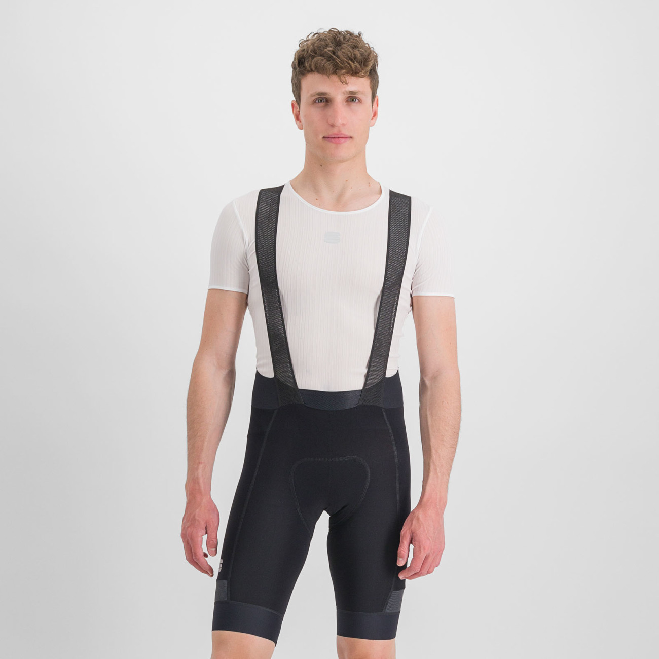 
                SPORTFUL Cyklistické kalhoty krátké s laclem - SUPERGIARA - černá
            