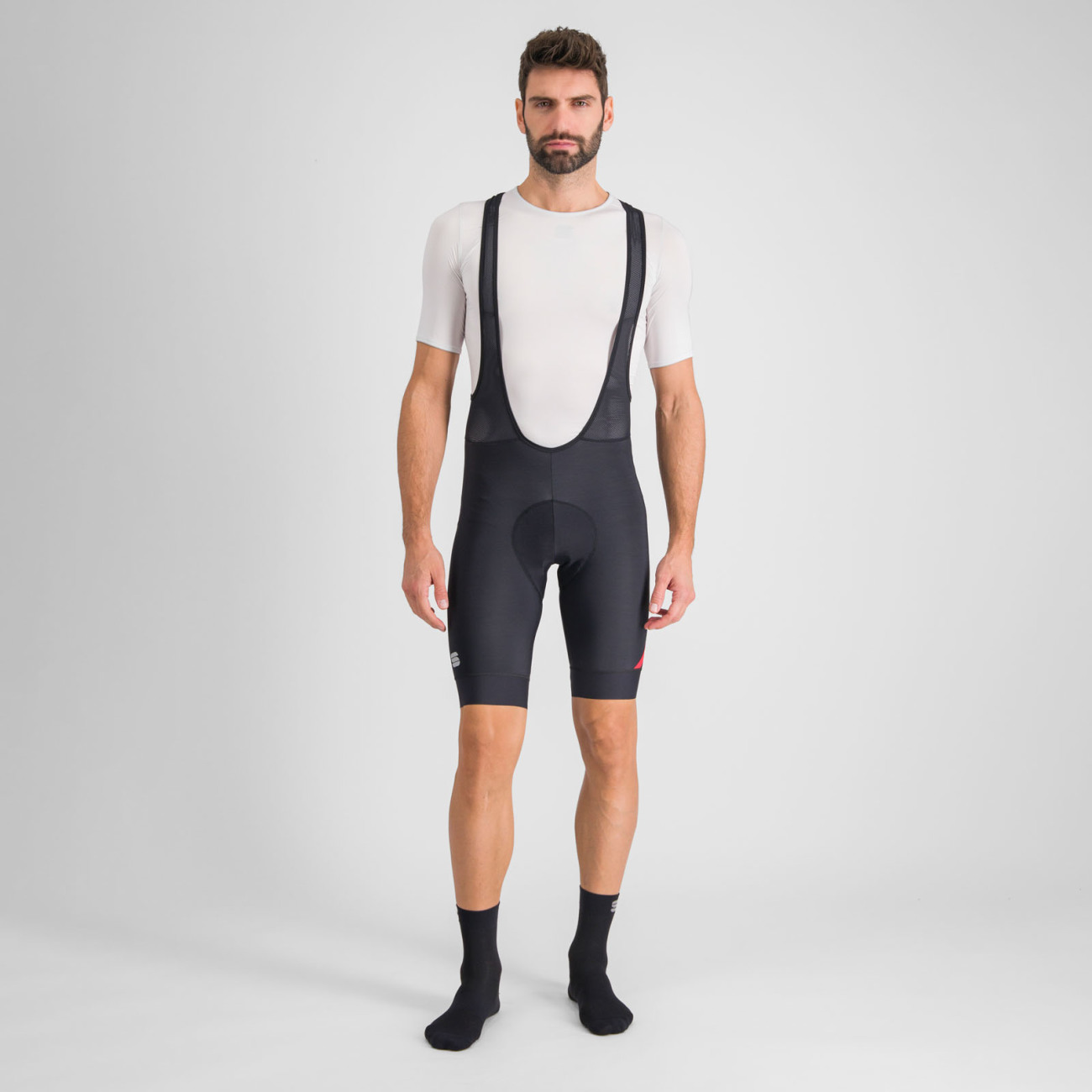 
                SPORTFUL Cyklistické kalhoty krátké s laclem - FIANDRE NORAIN 2 - černá 2XL
            