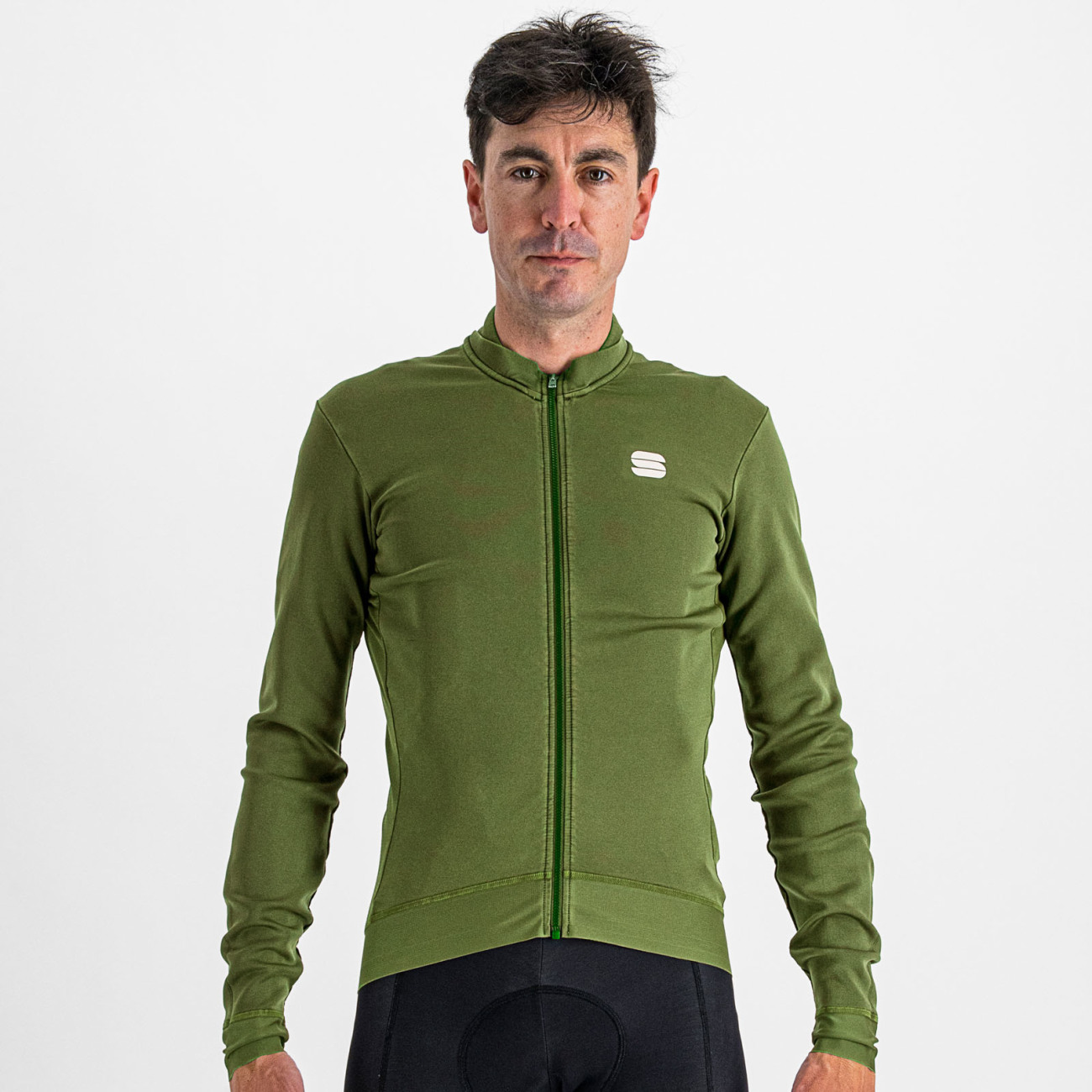 
                SPORTFUL Cyklistický dres s dlouhým rukávem zimní - MONOCROM - zelená 2XL
            