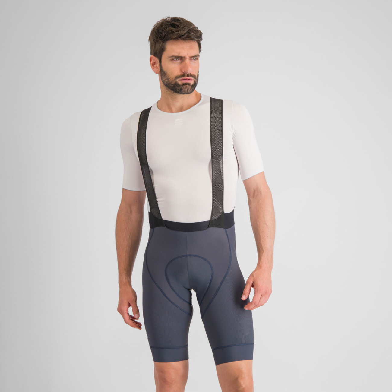 
                SPORTFUL Cyklistické kalhoty krátké s laclem - BODYFIT PRO - modrá XL
            