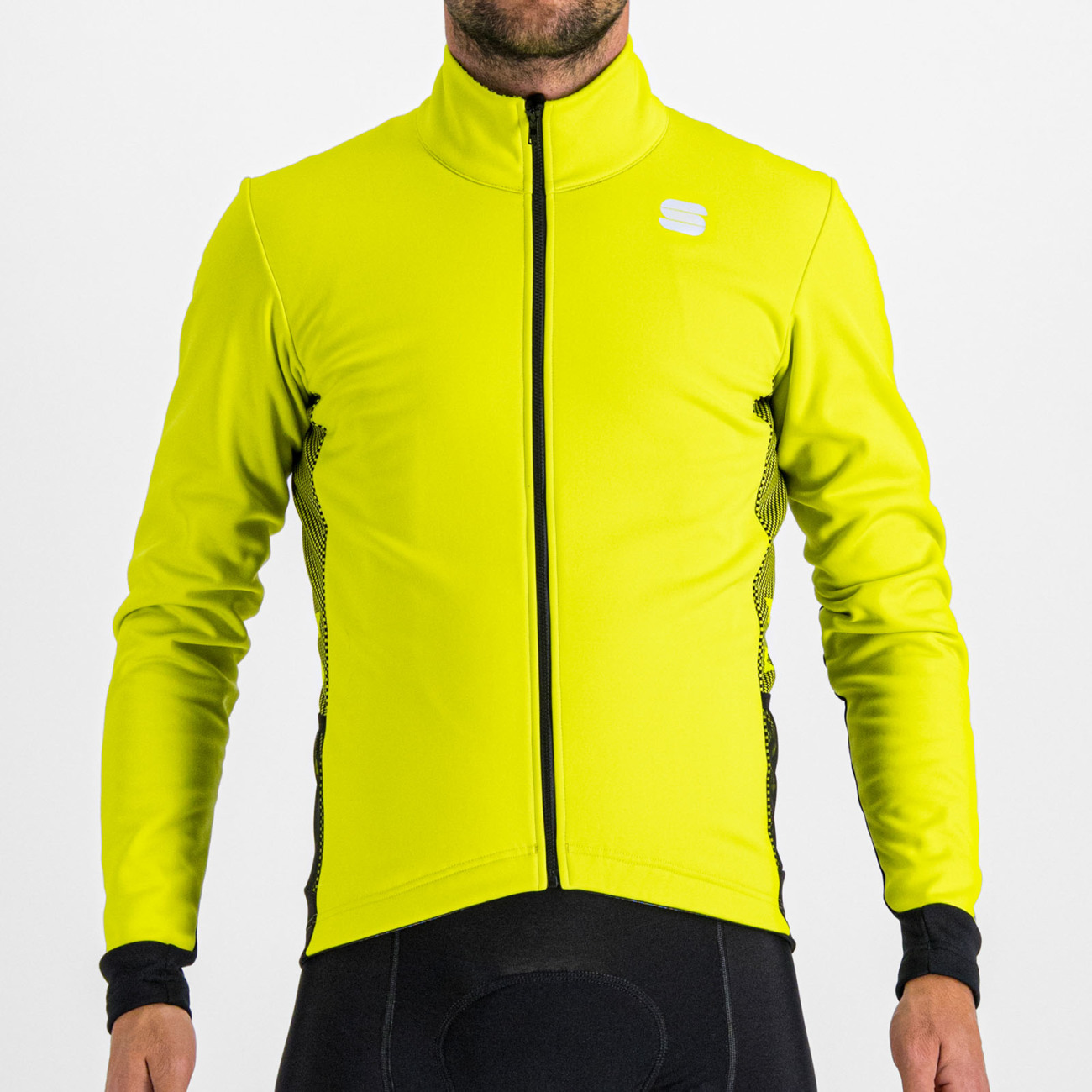 
                SPORTFUL Cyklistická větruodolná bunda - NEO SOFTSHELL - žlutá XL
            