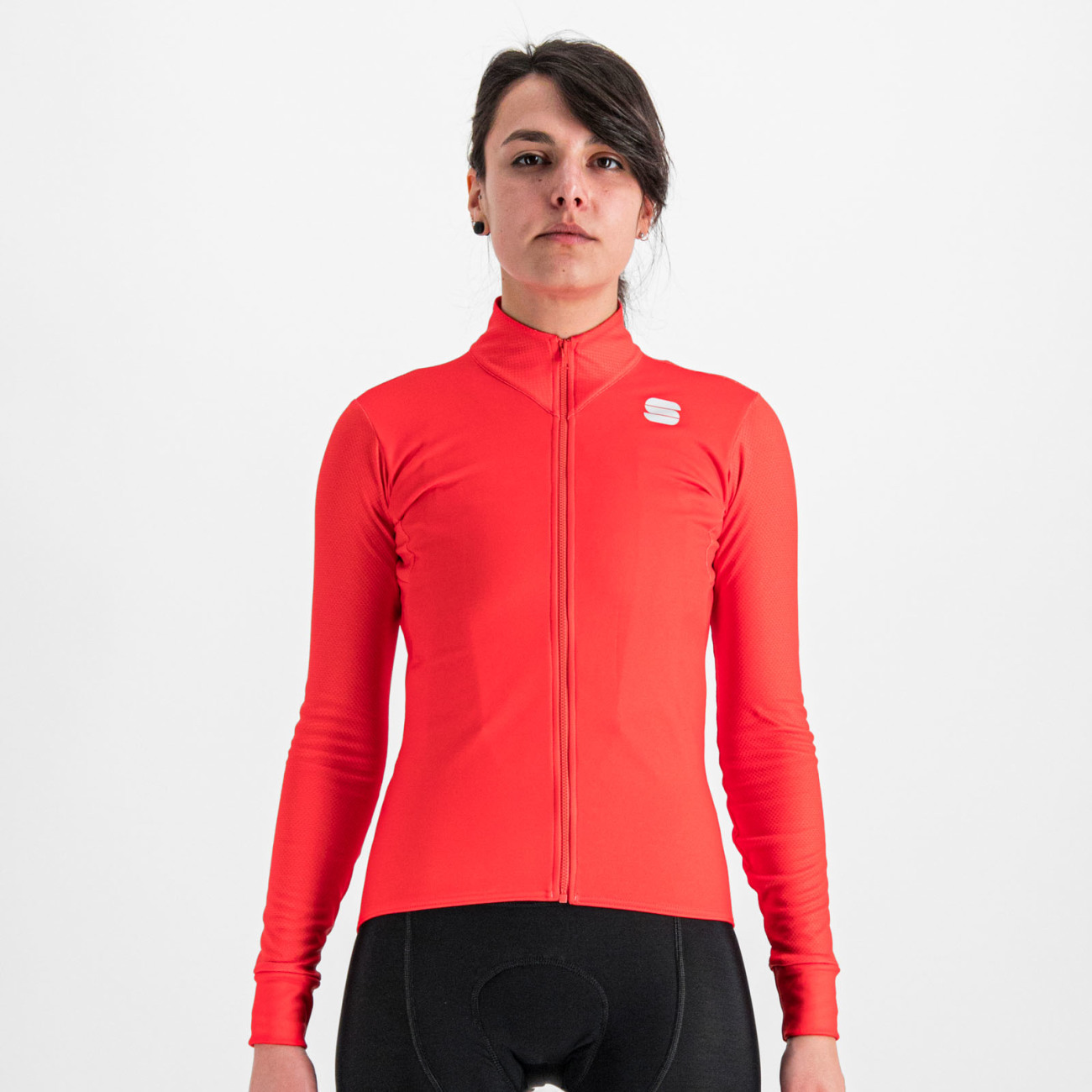 Levně SPORTFUL Cyklistický dres s dlouhým rukávem zimní - KELLY THERMAL - červená L