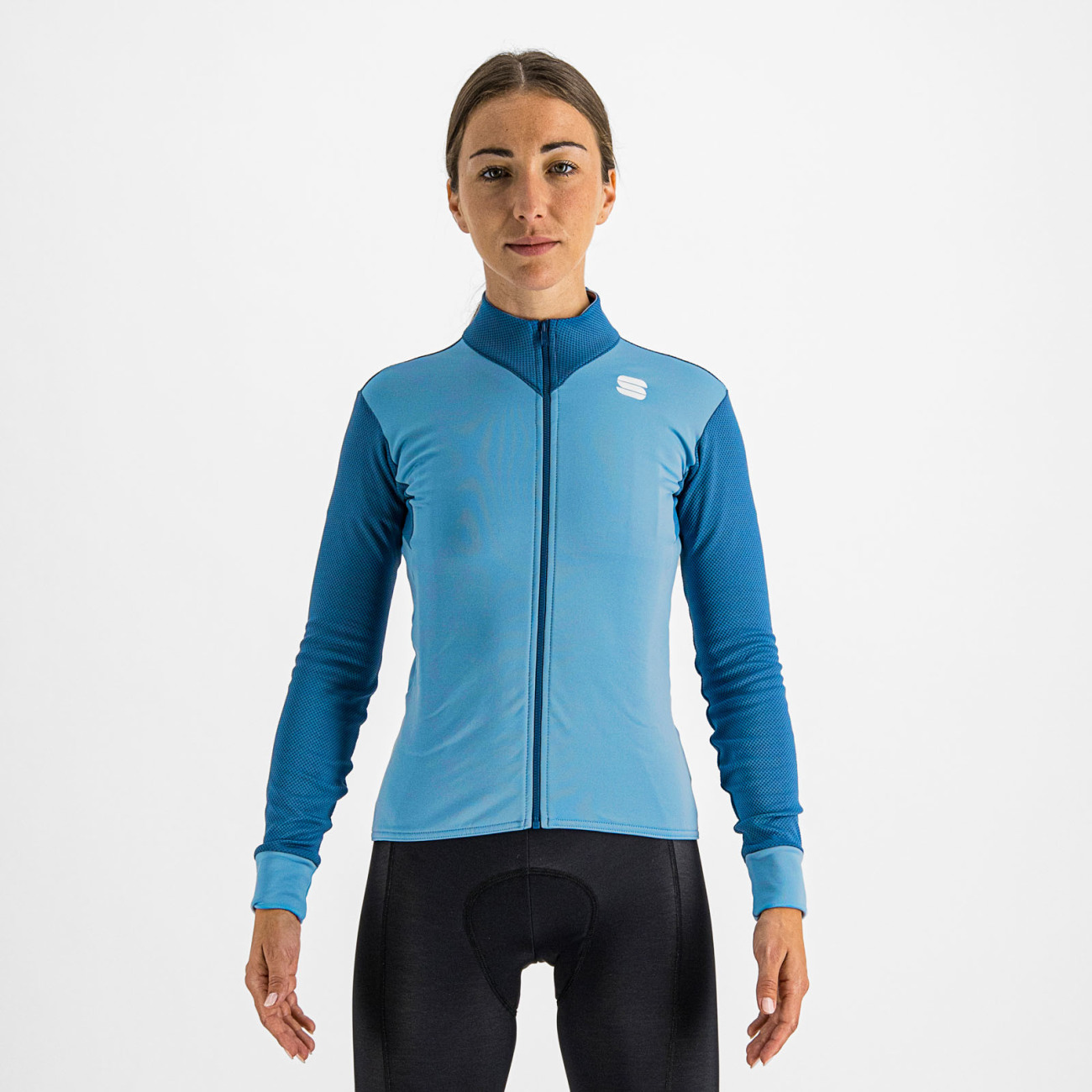 
                SPORTFUL Cyklistický dres s dlouhým rukávem zimní - KELLY THERMAL - modrá L
            