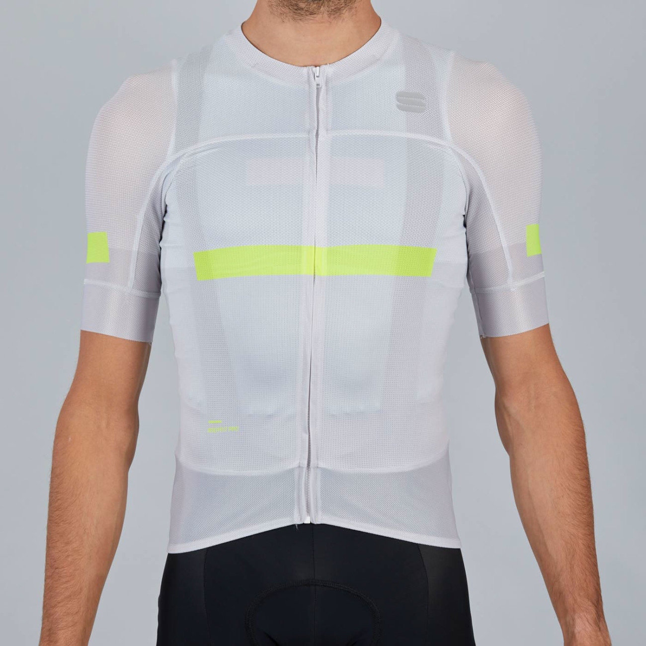 Levně SPORTFUL Cyklistický dres s krátkým rukávem - EVO - bílá 3XL