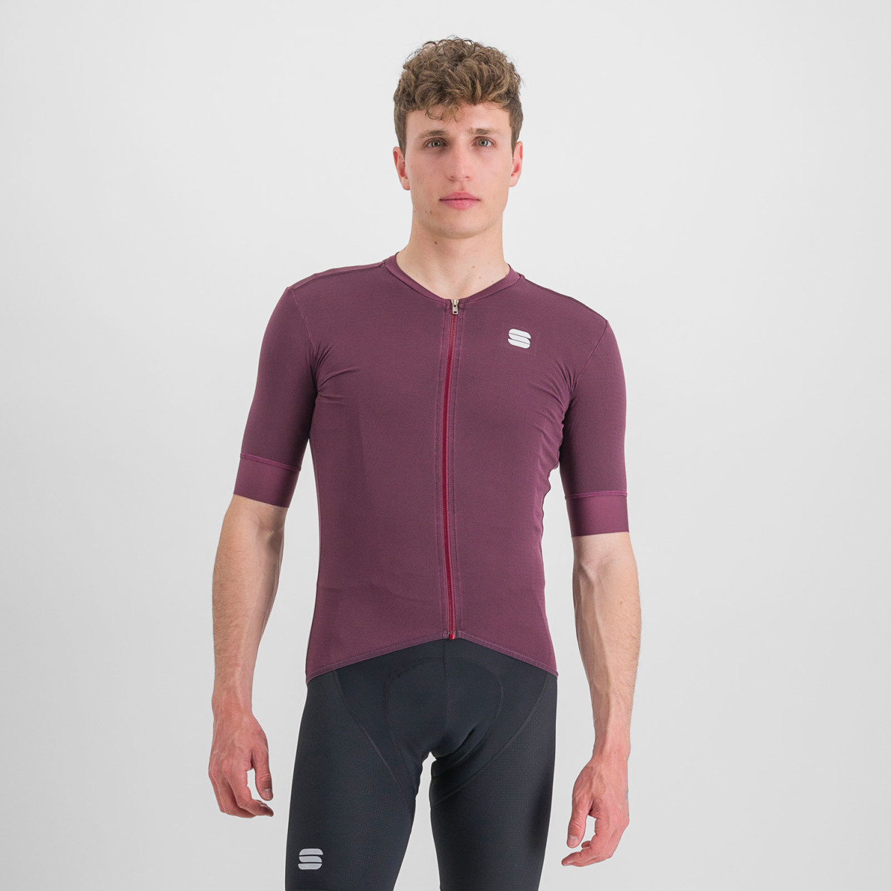 
                SPORTFUL Cyklistický dres s krátkým rukávem - MONOCROM - fialová XL
            
