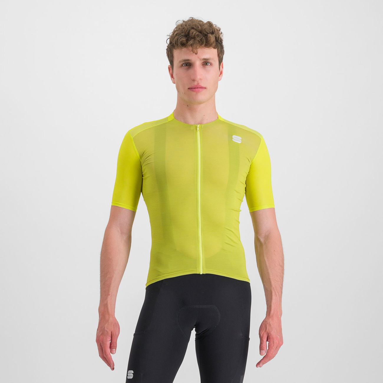 
                SPORTFUL Cyklistický dres s krátkým rukávem - SUPERGIARA - žlutá XL
            