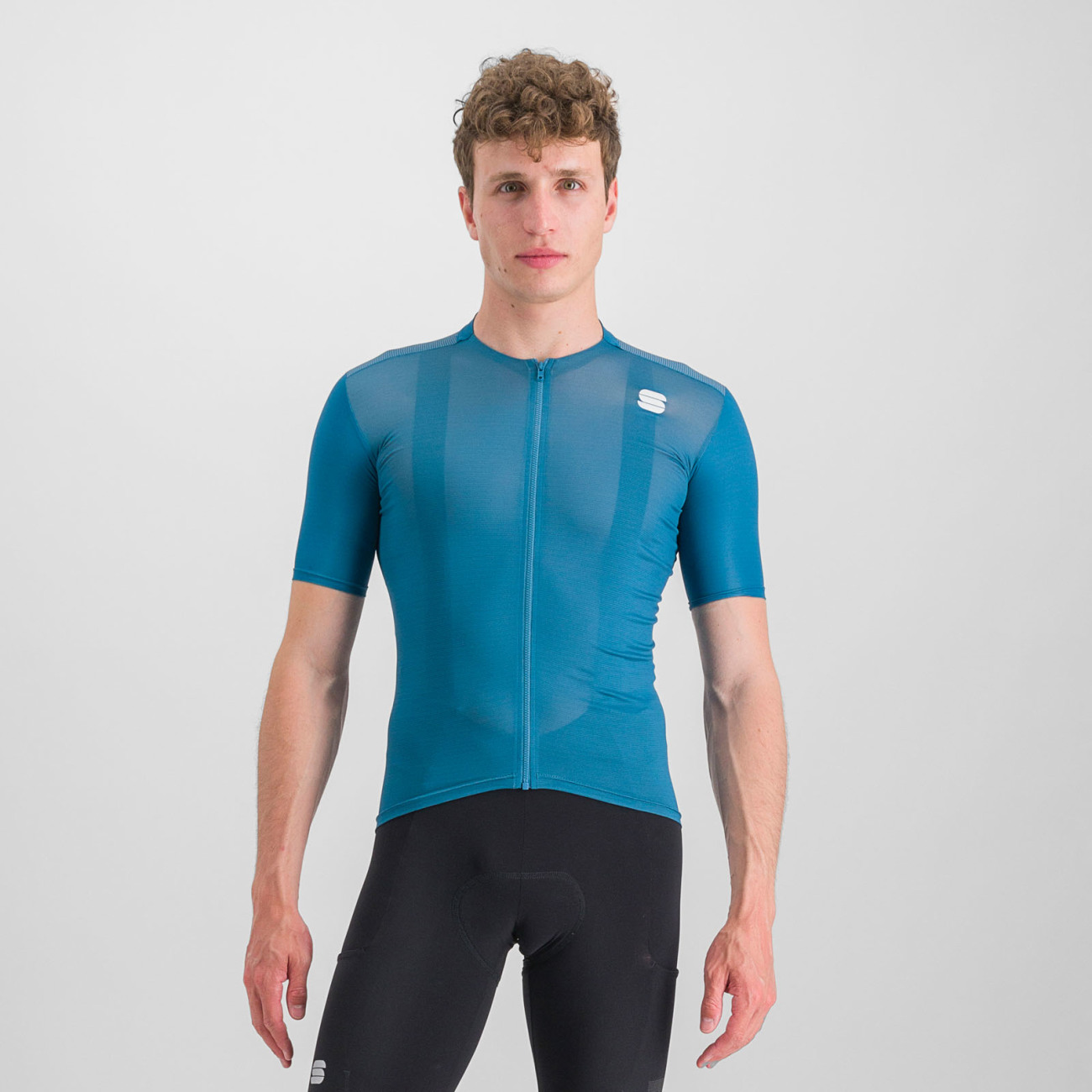 
                SPORTFUL Cyklistický dres s krátkým rukávem - SUPERGIARA - modrá L
            
